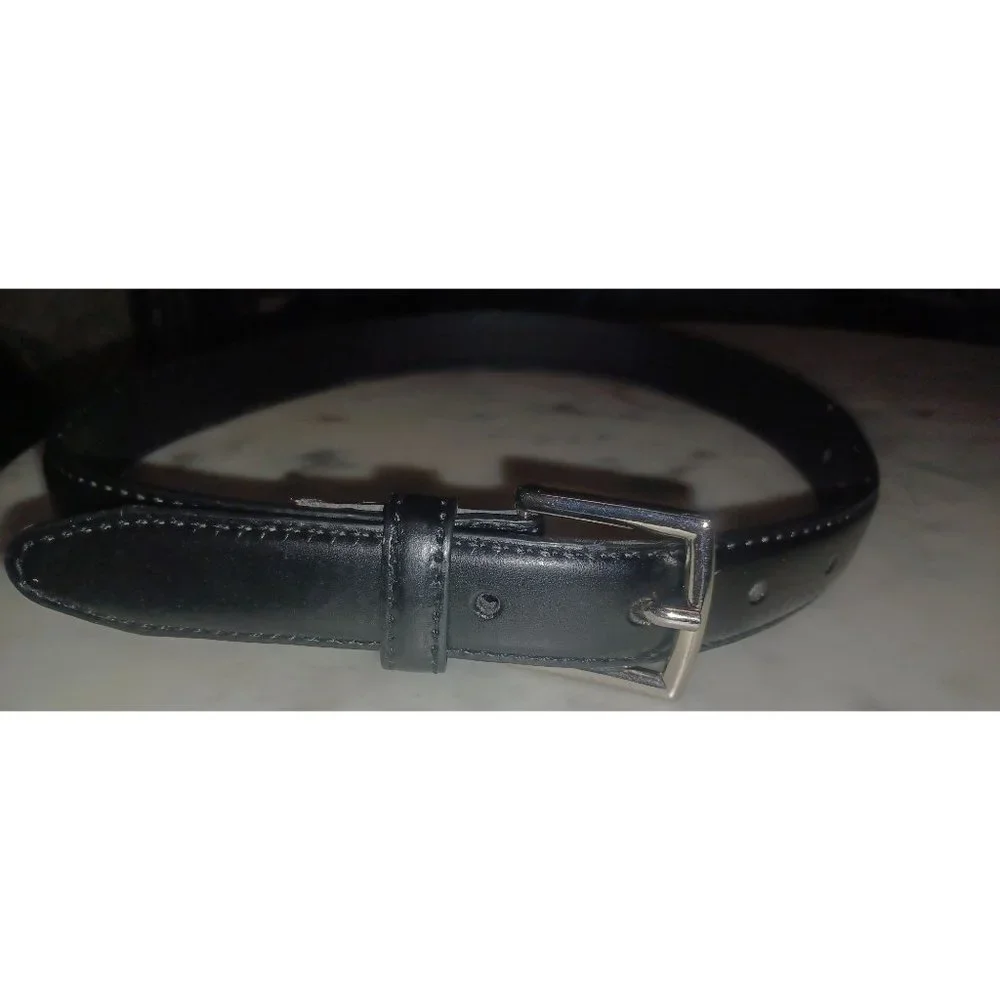 Belt Faux Leather Small Black Youth SZ About 1